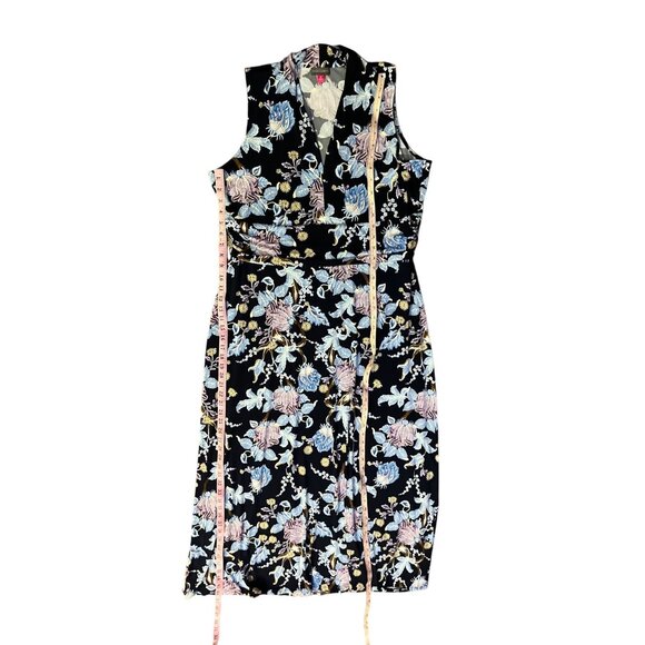 Vince Camuto Maxi Dress Womens 1X Sleeveless Floral V-Neck Pullover Used - Picture 9 of 10